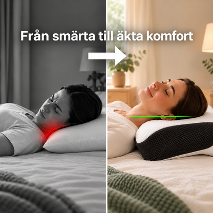 Sovro™ - Ergonomisk Nackkudde för Lindring av Nack- & Ryggsmärta